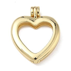 Подвески-медальоны в форме сердца из латуни, со стеклом, аксессуары для изготовления ювелирных кулонов своими руками