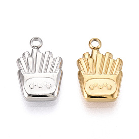 304 подвески из нержавеющей стали, ионное покрытие (ip), очарование картофеля фри