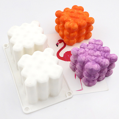 Силиконовые формы, сердце с кубом