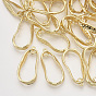 Alloy 2-Loop Link Pendants, Teardrop