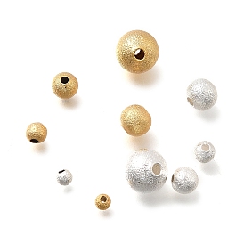 Латунные бусины, долговечный, матовым круглым, без никеля 