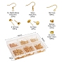 DIY Earring Findings Making Findings Kits, Including Iron Earring Hooks & Stud Earring Findings & Ear Nuts