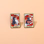 Tarot Card Alloy Enamel Pins, Cute Animal Cartoon Brooch, Valentine's Day Love Cat Clothes Decorations Bag Accessories