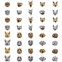 Animals Theme Tibetan Style Alloy Beads, Mixed Shapes