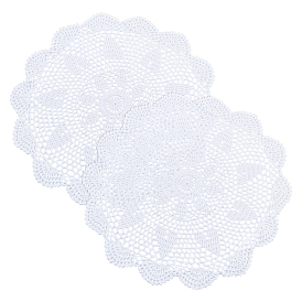 Хлопковые плетеные полые цветочные салфетки, подставки, термоизолированная подкладка под чашку, коврики для чашек
