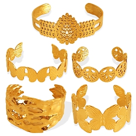 Браслеты-манжеты из нержавеющей стали для женщин