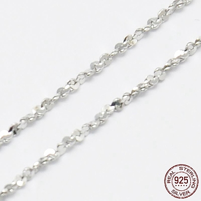 925 стерлингового серебра ожерелья, с застежками пружинного кольца