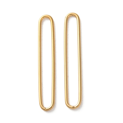 Ion Plating(IP) 304 Stainless Steel Linking Rings, Oval
