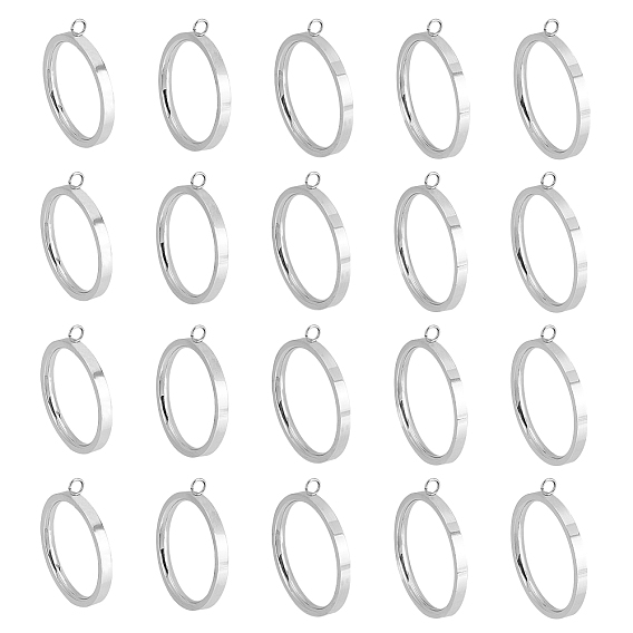 Unicraftale 10шт 5 стиль 304 настройки кольца из нержавеющей стали, кольцо петли, cmешанный размер