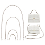 4Pcs 4 Style Rhinestone Round Bag Straps, with Zinc Alloy Lobster Claw Clasps