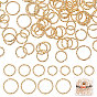 150шт 3 стиль латунные открытые соединительные кольца, без никеля , 