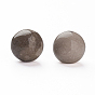 Perles en bois pétrifié naturel, sphère de pierres précieuses, pas de trous / non percés, ronde