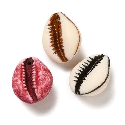 Подвески из непрозрачного акрила, имитирующего ракушку, бейсбол