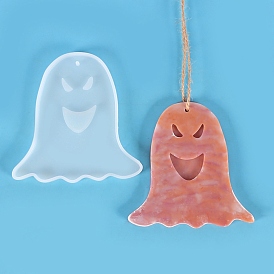 DIY Pendants Silicone Molds, Resin Casting Molds, UV Resin, Epoxy Resin Craft Making, Halloween Theme, Ghost