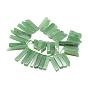 Natural Green Aventurine Beads Strands, Top Drilled Beads, Rectangle