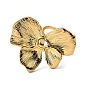 304 Stainless Steel Open Cuff Rings, Butterfly