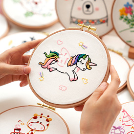Holiday embroidery diy material package children's three-dimensional self-embroidery beginners handmade creative gifts