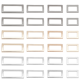 48шт 12 стиль пряжки из сплава застежки, для лямки, обвязочные мешки, аксессуары для одежды, прямоугольные