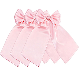 Украшения для вечеринки в виде бантиков из полиэстера, с прямоугольной наклейкой