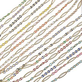 304 цепи эмалированные из нержавеющей стали, пайки, с катушкой, ионное покрытие (ip), реальный 18 k позолоченный