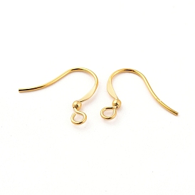Pendientes de plata de ley chapados en oro de 18 k, 15 mm, agujero: 1.5 mm, pin: 0.7 mm