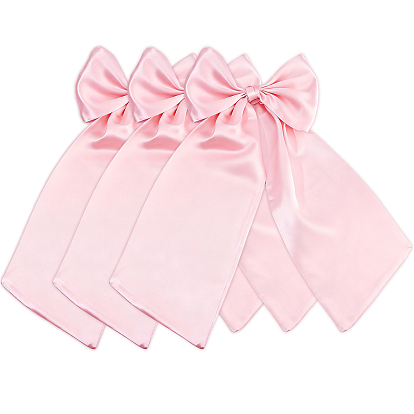 Украшения для вечеринки в виде бантиков из полиэстера, с прямоугольной наклейкой