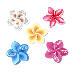 Opaque Acrylic Pendants, Flower