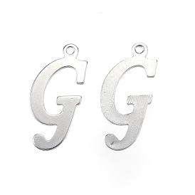 304 Stainless Steel Letter Pendants, Letter.G