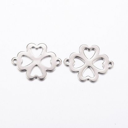 304 Stainless Steel Links Connectors, Hollow Clover