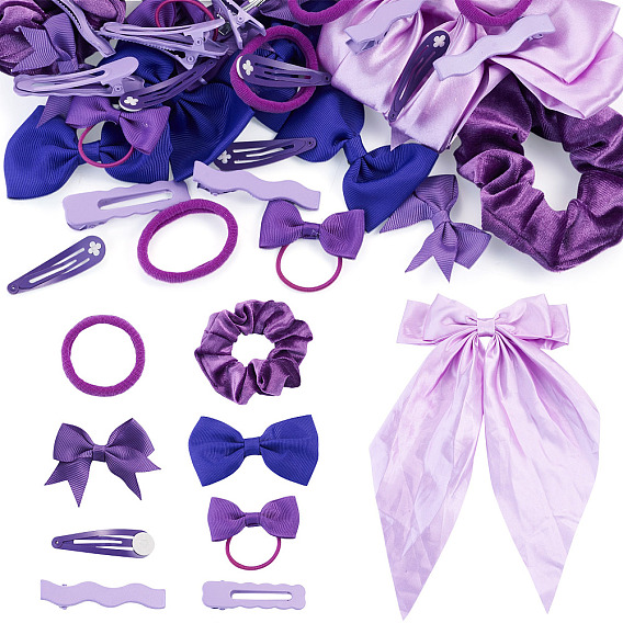 Hair Accessories, Nylon Thread Ties, Iron Alligator Hair Clips, Polyester Hair Ties, Elastic Hair Ties, Polyester Hair Clips, Hair Barrettes, Iron Snap Hair Clips