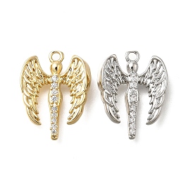 Латунные микро проложить кубического циркония подвески, угловые прелести