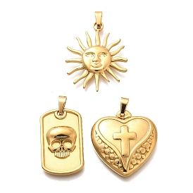 304 подвески из нержавеющей стали, золотые