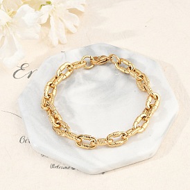 304 браслеты-цепочки из нержавеющей стали для женщин и мужчин, ионное покрытие (ip)