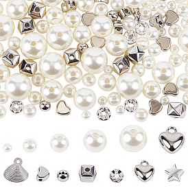 Наборы для находки бисера своими руками, в том числе акриловые бусины, пластиковые бусины и подвески ccb, Латунные бусины разделители для поставки стразов