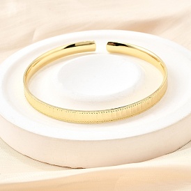Латунь манжеты браслеты для женщин, без свинца и без кадмия, стойки покрытие, долговечный