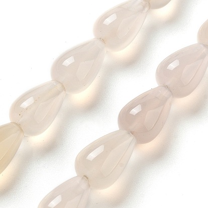 Натуральный белый агат бисер нитей, слеза