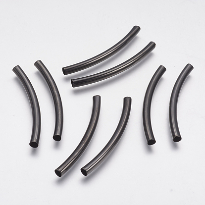 Brass Tube Beads, Long-Lasting Plated