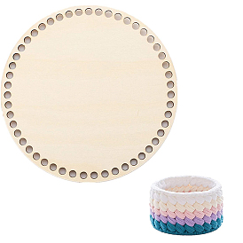 Деревянное вязание дна сумки крючком, для аксессуаров дна сумки, плоско-круглые