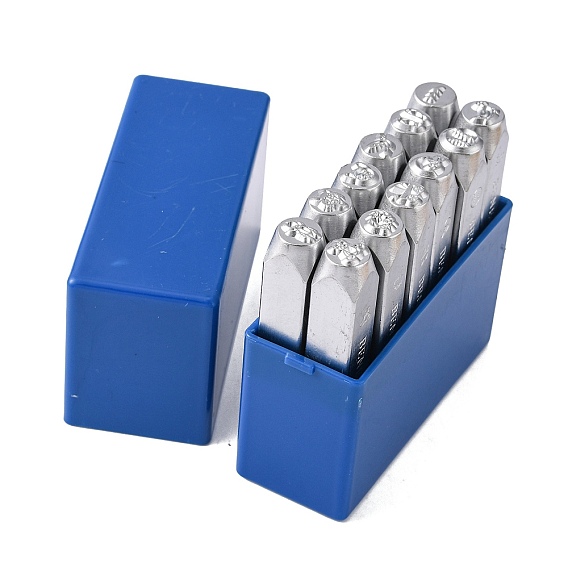 Iron Metal Stamps, for Imprinting Metal, Plastic, Wood, Leather, Mixed Pattern