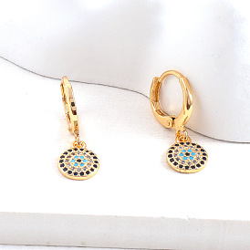 Vintage-inspired Minimalist Sunflower Earrings with Micro Pave Zirconia for Women