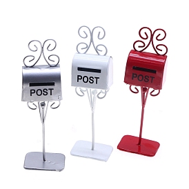 Железный почтовый ящик миниатюрные украшения, аксессуары для кукольного домика с микро-ландшафтом, притворяясь опорными украшениями