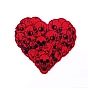 Halloween Butterfly Heart Skull Computerized Embroidery Cloth Iron on Patches, Stick On Patch, Costume Accessories, Appliques