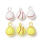 Alloy Enamel Pendants, Baseball Charms