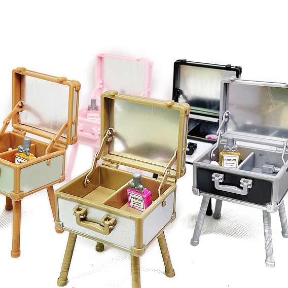 Пластиковая коробка для косметики миниатюрные украшения, аксессуары для кукольного домика с микро-ландшафтом, притворяясь опорными украшениями