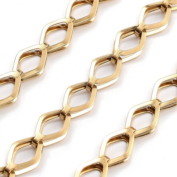 Вакуумное покрытие pvd 304 звеньевая цепь из нержавеющей стали, ромб