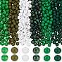 600pcs 6 perles en bois naturel teintées de couleurs, ronde, sans plomb