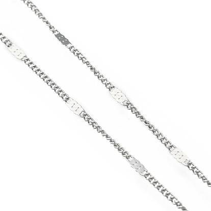 304 Stainless Steel Link Chain Necklaces, Curb Chain Necklaces, with 304 Stainless Steel Clasps