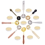 DIY Stamp Making Kits, Including Metal Wax Sticks Melting Spoon and Candle