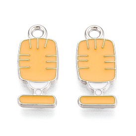 Подвески из сплава и эмали, подвески для микрофона, платина