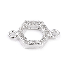 Латунные микро проложить кубических ссылки циркония, долговечный, шестиугольник, прозрачные